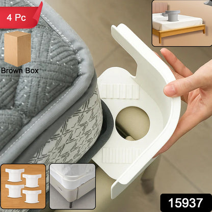 High Quality Plastic Bed Sheet Holders For Mattress (4 Pc Set)
