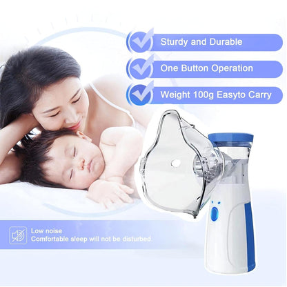 New powerful, Fast Relief from Cold, Cough,  Mesh Nebulizer for Adults And Kids