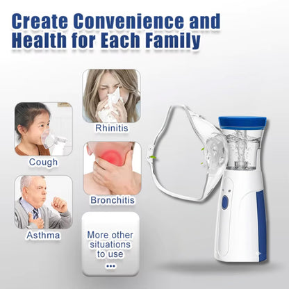 New powerful, Fast Relief from Cold, Cough,  Mesh Nebulizer for Adults And Kids