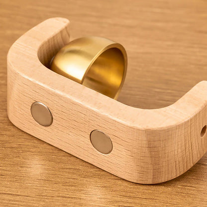 Handcrafted Wooden Door Bell with Premium Brass Bell