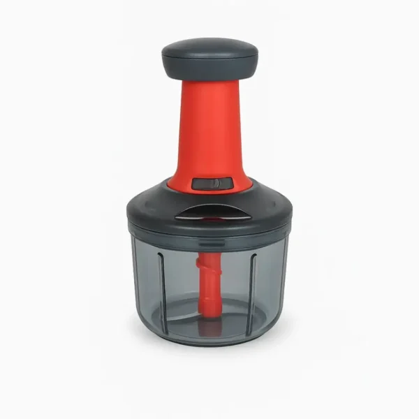 Hand Press Chopper with 3 Blades for Easy Vegetable & Fruit Chopping